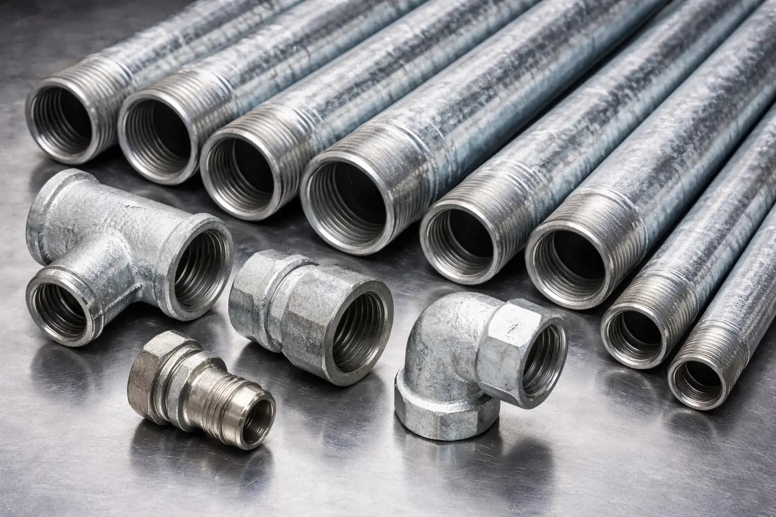 Drawn Steel and Galvanized Pipes