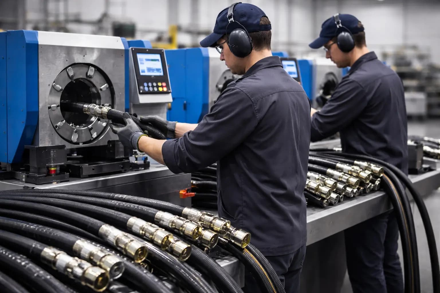 Hydraulic hose production 2